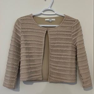 Lace crop blazer